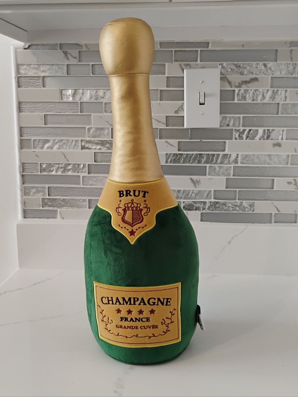 NEW Brut Champagne Stuffed Toy Décor
